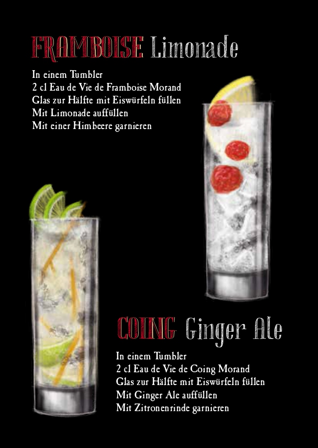 Morand Carte Cocktails Vintage 2017 Longdrinks DE